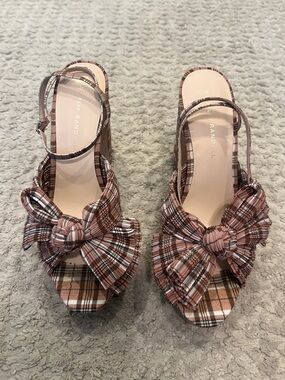 Loeffler Randall Natalia Plaid Platform Sandals